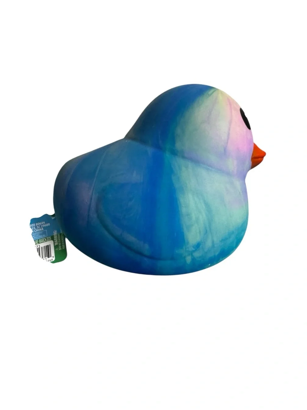 Toymendous Tie Dye Duck Squishy Orange Beak Stress Toy New (viral)